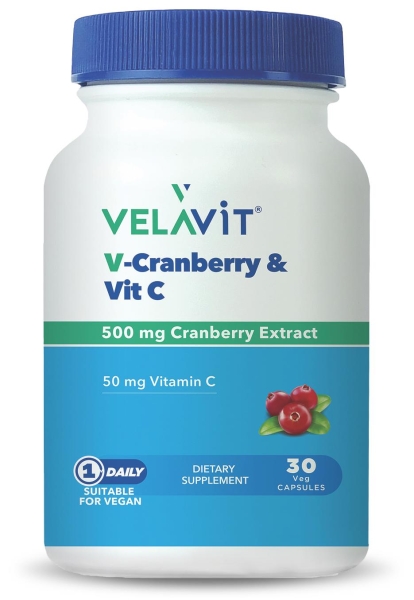 Velavit V-Cranberry & Vit C 30 Kapsül - VELAVIT