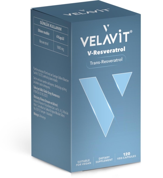 Velavit V-Resveratrol 120 Kapsül - VELAVIT