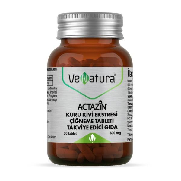 VeNatura Actazin Kuru Kivi Ektresi 30 Çiğneme Tablet - VENATURA
