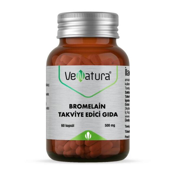 Venatura Bromelain Takviye Edici Gıda 60 Kapsül - VENATURA