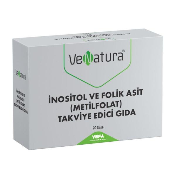 Venatura İnositol ve Folik Asit (Metilfolat) 20 Saşe - VENATURA