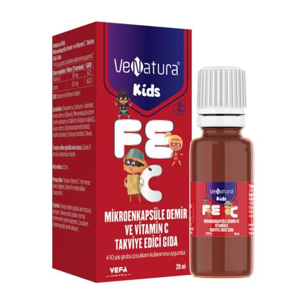 VeNatura Kids Demir ve Vitamin C 20 ml 300 Damla - VENATURA