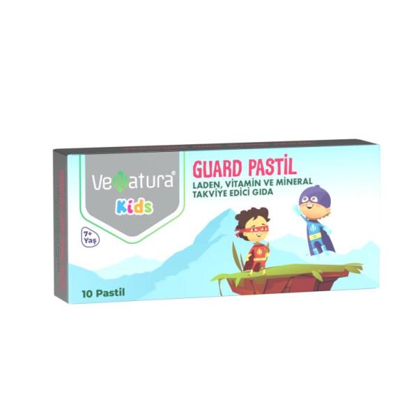 VeNatura Kids Guard Pastil, Vitamin ve Mineral Takviye Edici Gıda 10 Pastil - VENATURA