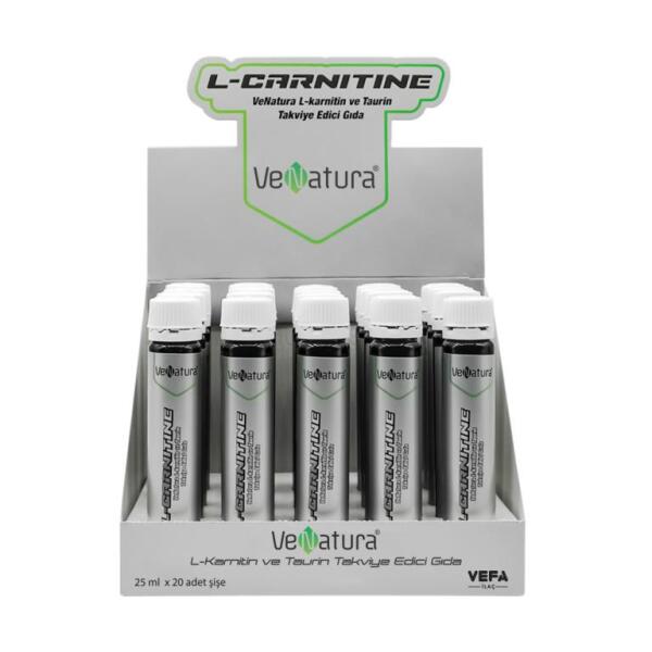 VeNatura L-Karnitin ve Taurin 25 ml x 20 Şişe - VENATURA