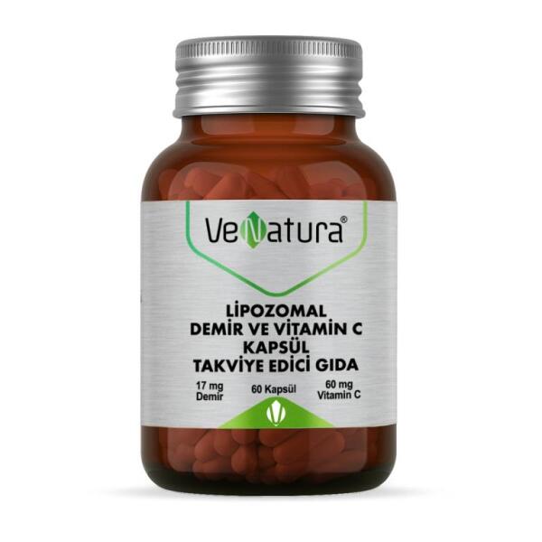 Venatura Lipozomal Demir ve Vitamin C 60 Kapsül - VENATURA