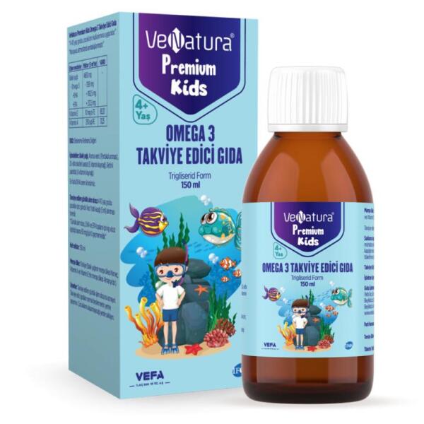 Venatura Premium Kids Omega 3 Şurup 150 ml - VENATURA