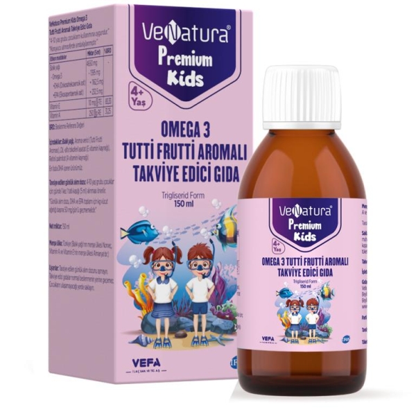 Venatura Premium Kids Omega 3 Tutti Frutti Aromalı - VENATURA