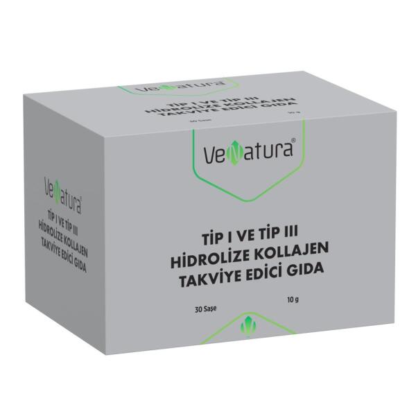 Venatura Tip 1 ve Tip 3 Hidrolize Kollajen 30 Saşe - VENATURA
