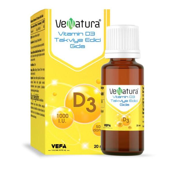 VeNatura Vitamin D3 1000 IU 20ml - VENATURA