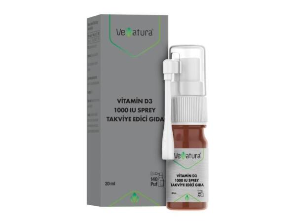 Venatura Vitamin D3 1000 IU Sprey 20 Ml - VENATURA