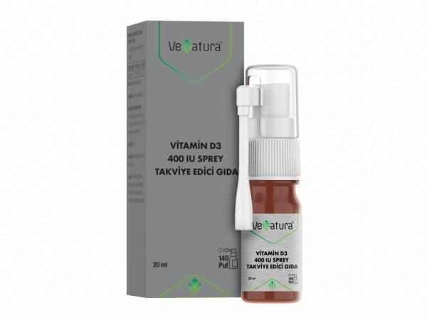 Venatura Vitamin D3 400 IU Sprey 20 Ml - VENATURA