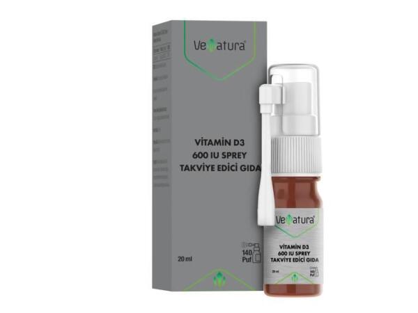 Venatura Vitamin D3 600 IU Sprey 20 ml - VENATURA