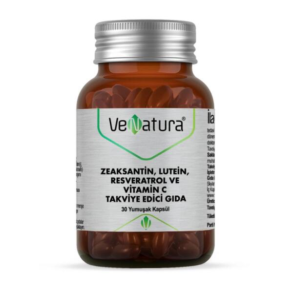 VeNatura Zeaksantin, Lutein, Resveratrol ve Vitamin C 30 Kapsül - VENATURA
