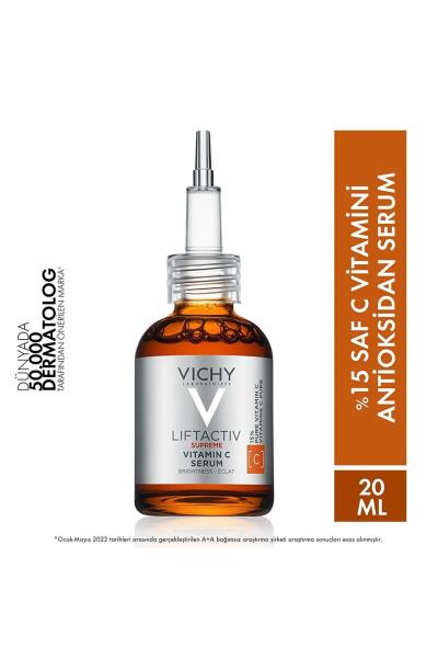 Vichy Liftactive Supreme %15 Saf C Vitamini Aydınlatıcı Antioksidan serum 20 Ml - VICHY