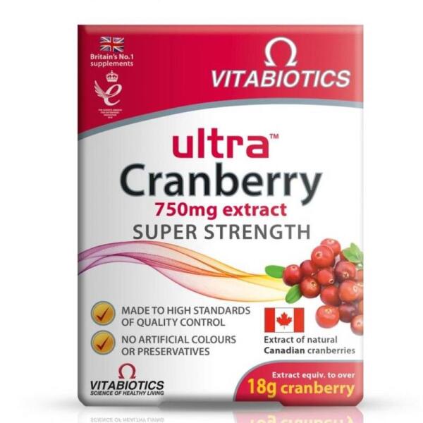 Vitabiotics Ultra Cranberry 30 Tablet - VİTABİOTİCS