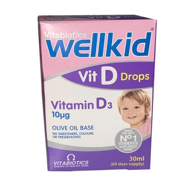 Vitabiotics Wellkid Vit D Drops Vitamin D3 30 ml - VİTABİOTİCS
