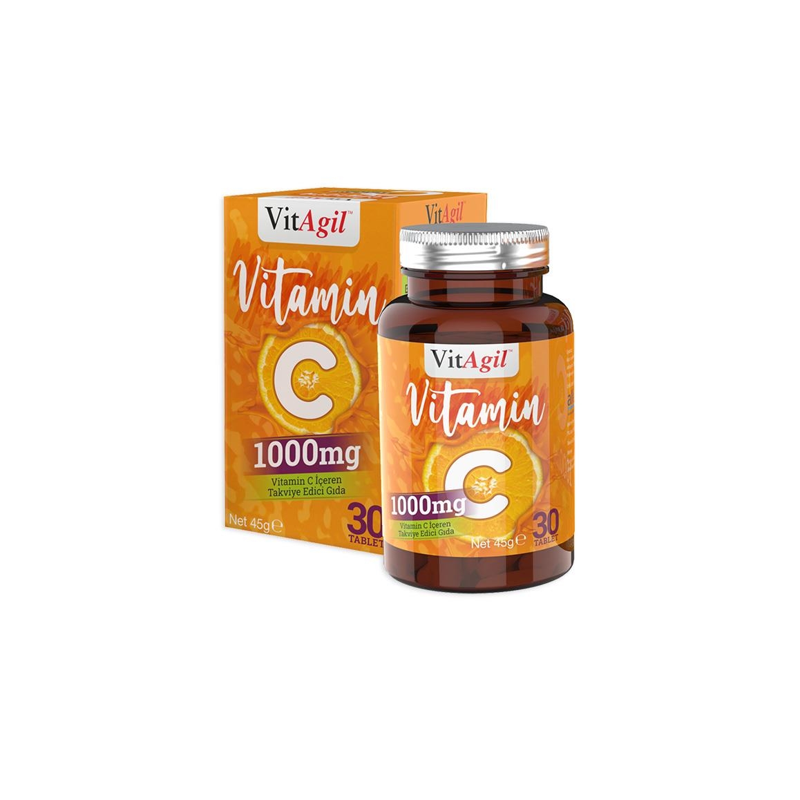 VitAgil Vitamin C 1000 mg 30 Tablet - 1