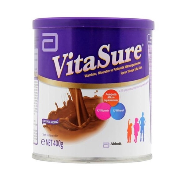 Vitasure Takviye Edici Gıda Çikolatalı 400 gr - VİTASURE