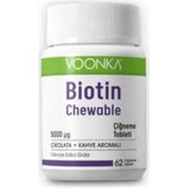 Voonka Biotin 5000 mcg Chewable 62 Tablet - VOONKA