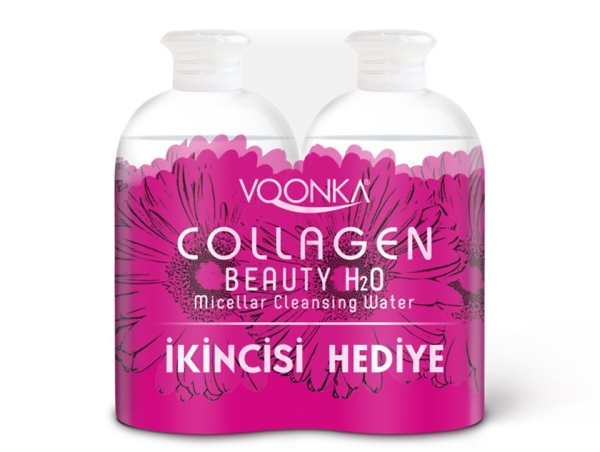 Voonka Collagen Beauty H2O Micellar Temizleme Suyu 2x500 ml - VOONKA
