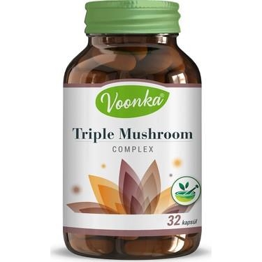 Voonka Triple Mushroom Complex 32 Kapsül - VOONKA