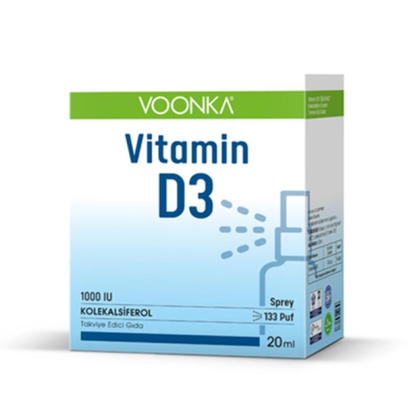Voonka Vitamin D3 1000 IU Sprey 20 ml - VOONKA