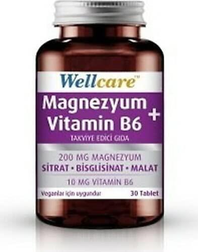 Wellcare Magnezyum + Vitamin B6 30 Tablet - WELLCARE