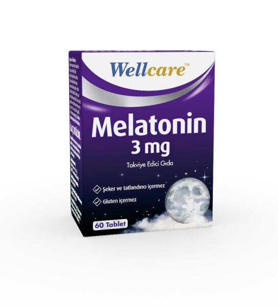 Wellcare Melatonin 3 mg 60 Tablet - WELLCARE