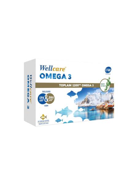 Wellcare Omega 3 Balık Yağı 30 Kapsül - WELLCARE