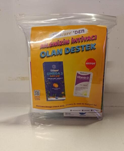 Wellcare Omega 3 Doğal MandalinaAromalı Balık Yağı 150 ml Vitamin D3 Kofre - WELLCARE