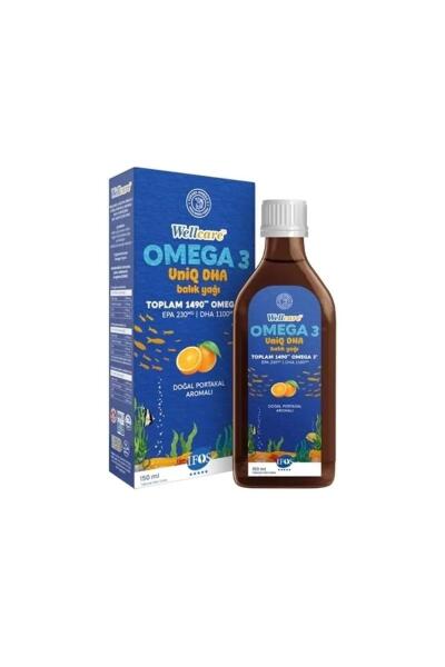 Wellcare Omega3 UniQ DHA Balık Yağı Şurup 150ml - WELLCARE