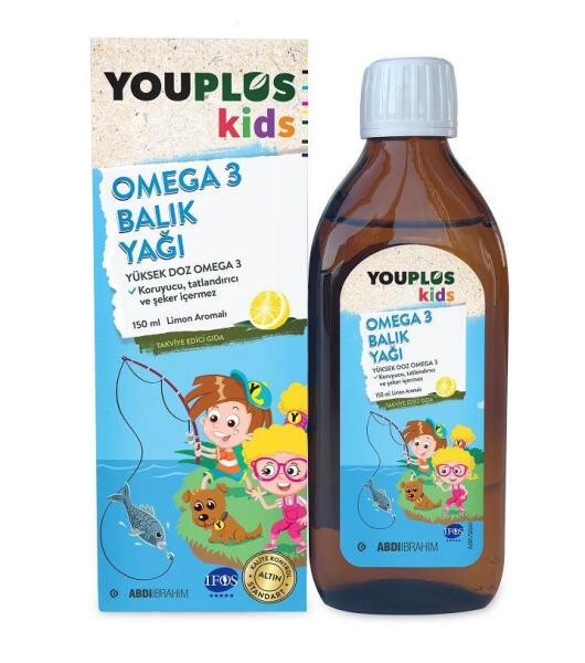 Youplus Kids Omega 3 Balık Yağı 150 ml - ABDİ İBRAHİM