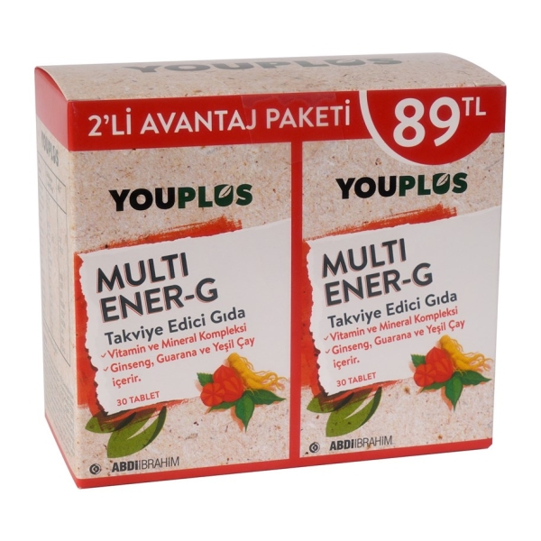 Youplus Multi Ener-G 30 Tablet 1+1 Hediyeli - ABDİ İBRAHİM