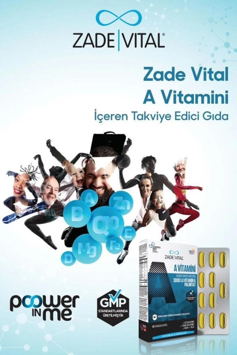 Zade Vital A Vitamini 30 Yumuşak Kapsül - 2