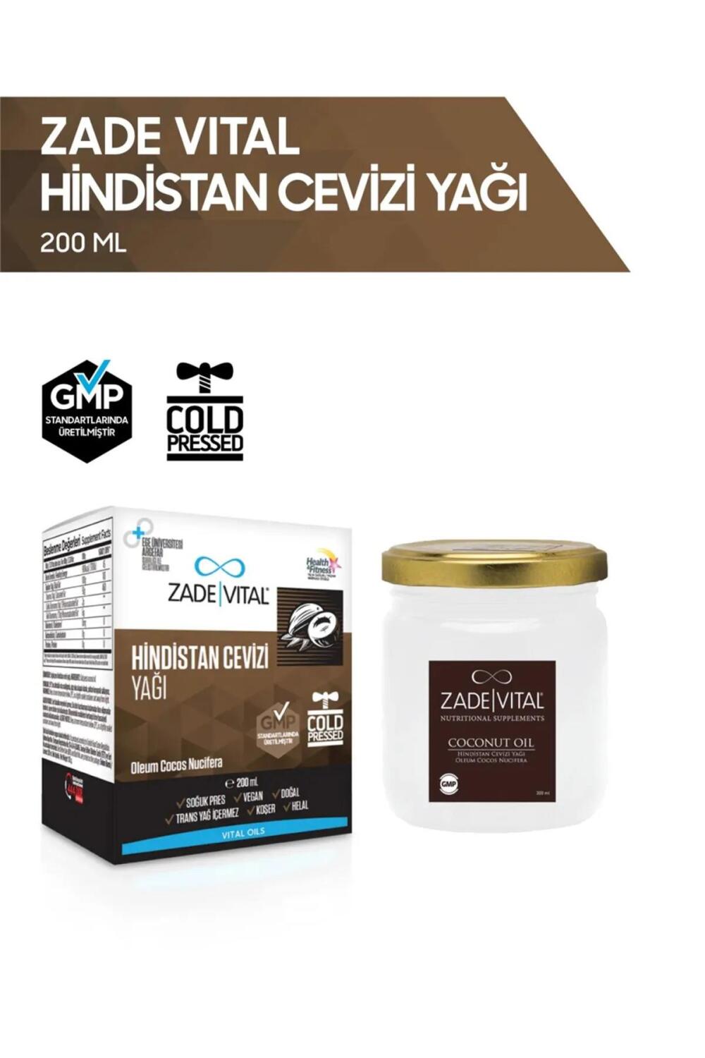 Zade Vital Hindistan Cevizi Yağı 200 ml - 1