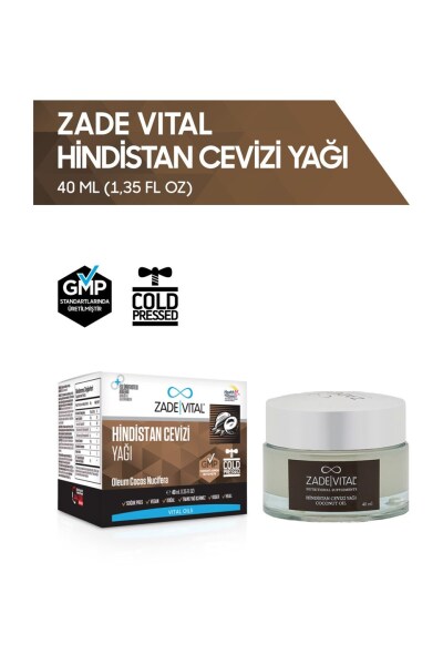 Zade Vital Hindistan Cevizi Yağı 40 ml - ZADE VİTAL