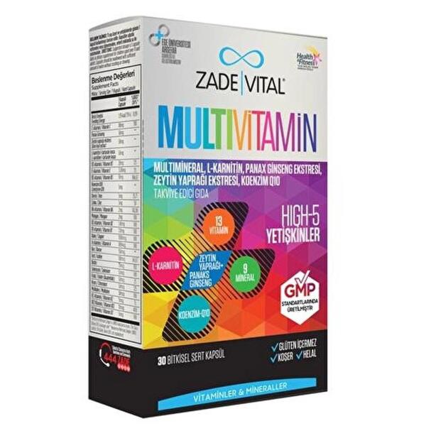 Zade Vital Multivitamin 30 Kapsül - ZADE VİTAL