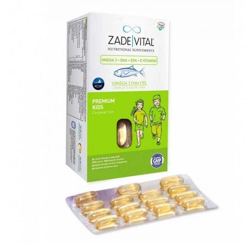 Zade Vital Omega 3 Çocuk Balık Yağ 45 Kapsül - ZADE VİTAL