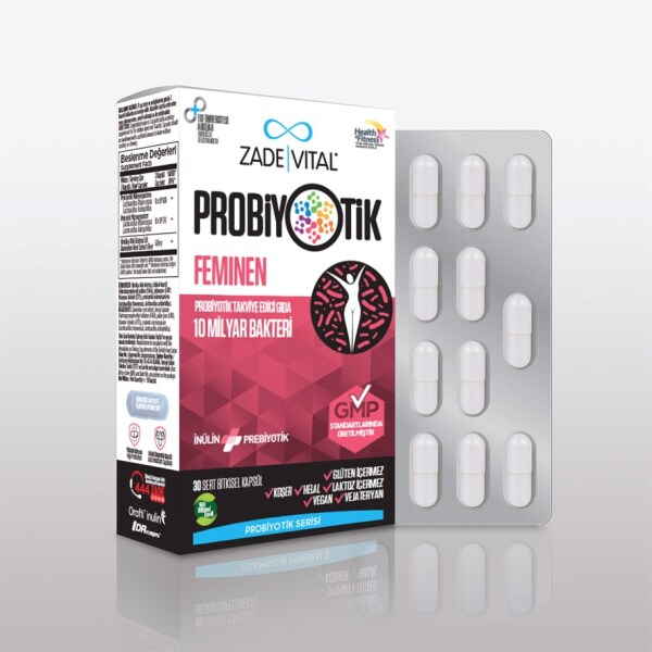 Zade Vital Probiyotik Feminen 30 Kapsül - ZADE VİTAL