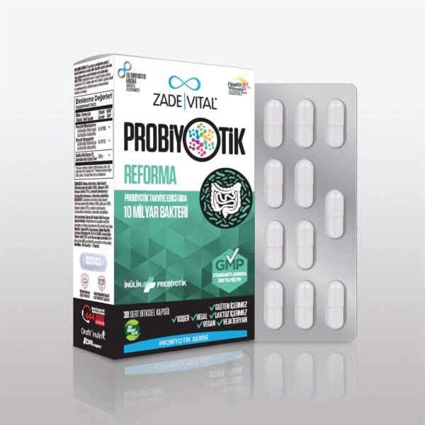 Zade Vital Probiyotik Reforma 30 Kapsül - ZADE VİTAL