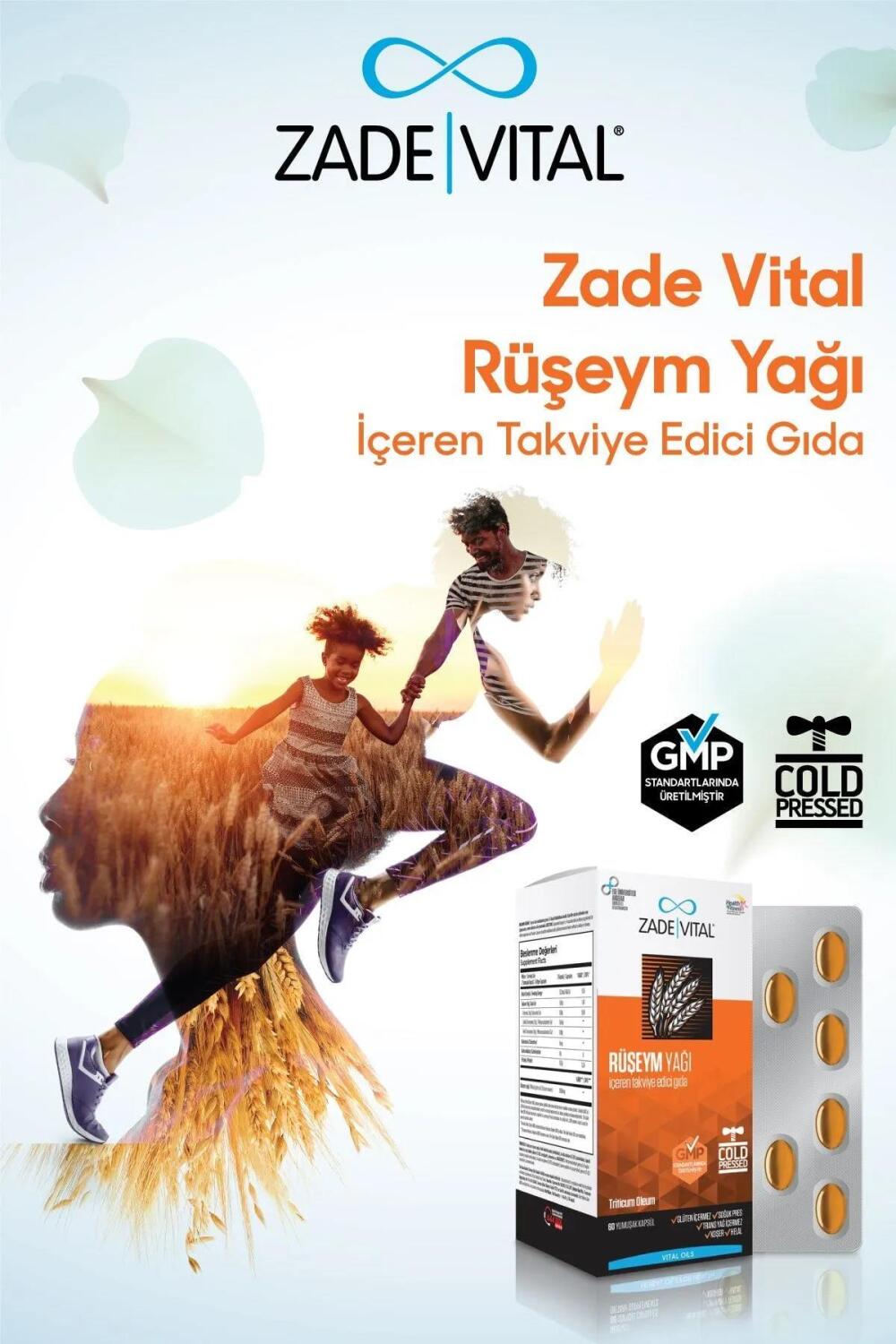Zade Vital Ruşeym Yağı 500 mg 60 Kapsül - 2