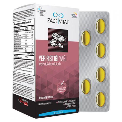 Zade Vital Yer Fıstığı Yağı Blister 60 Bitkisel Kapsül - ZADE VİTAL