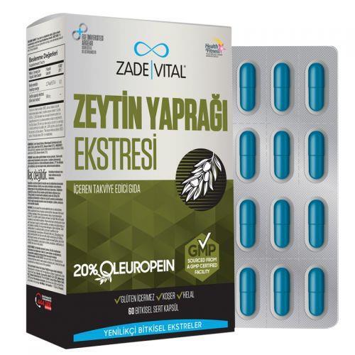 Zade Vital Zeytin Yaprağı Ekstresi İçeren Takviye Edici Gıda 60 Kapsül - ZADE VİTAL